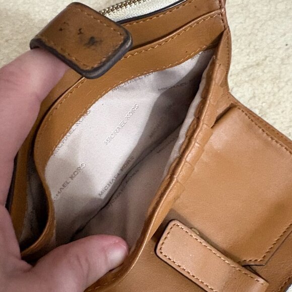 Michael Kors Jet Set Travel Large Wristlet Wallet โ Brown MK Logo - Picture 11 of 16